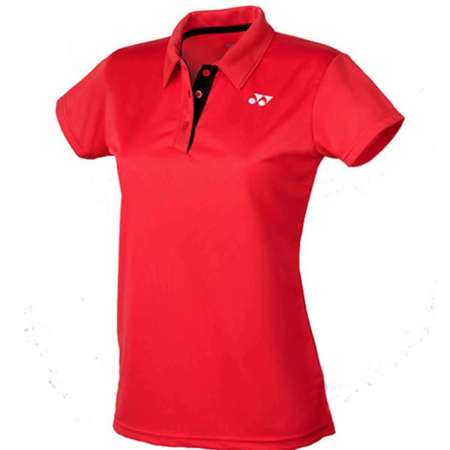 Clothing * | Special Offers Yonex Yp2002Ex Sunset Red Womens Badminton T-Shirt