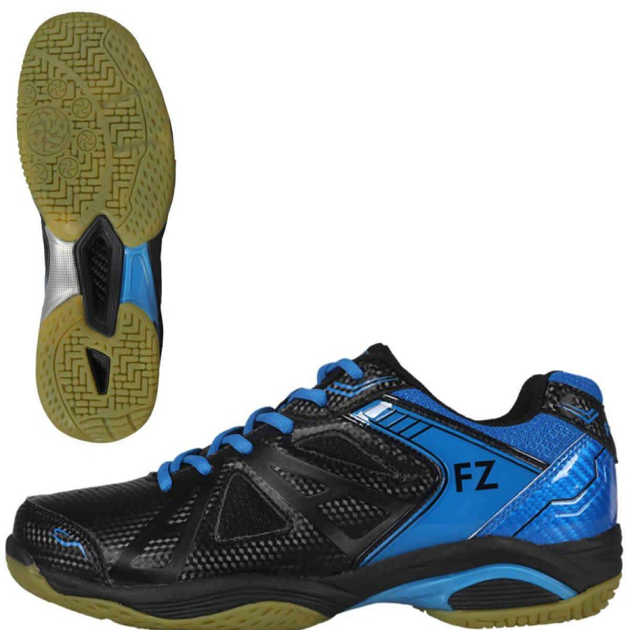 Shoes * | Half Off Fz Forza Extremely Mens Badminton Shoes Black Blue