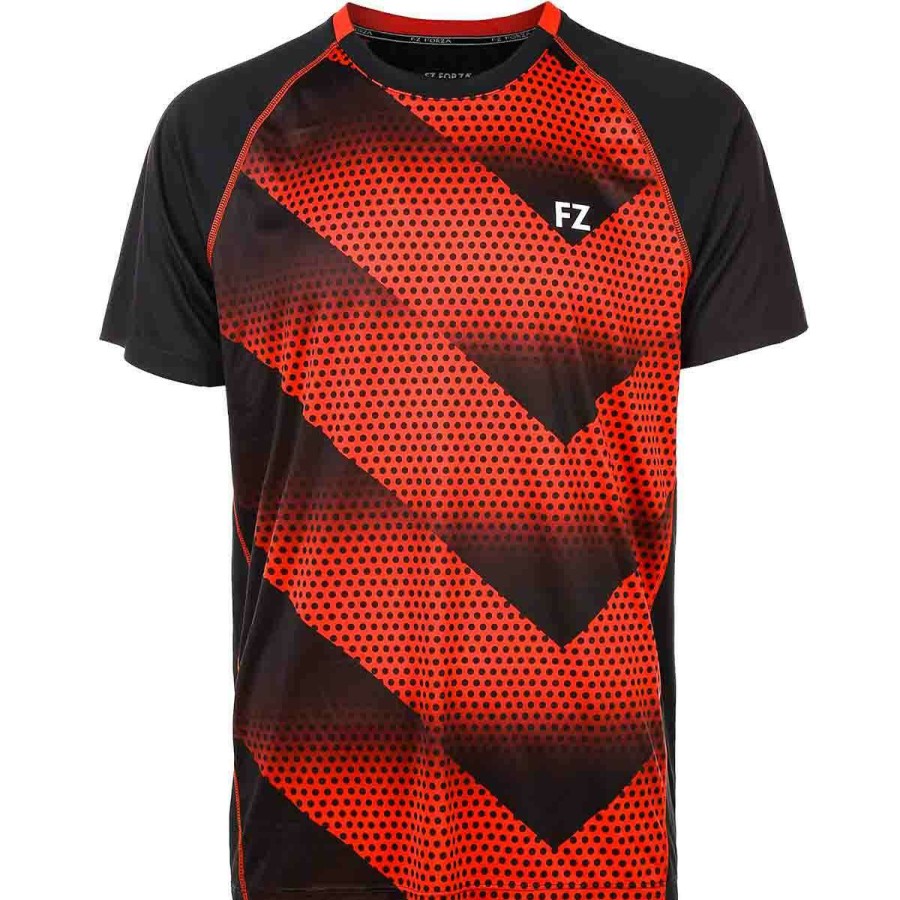 Clothing * | Prefential Price Fz Forza Monthy Mens Badminton T-Shirt 4009 Chinese Red