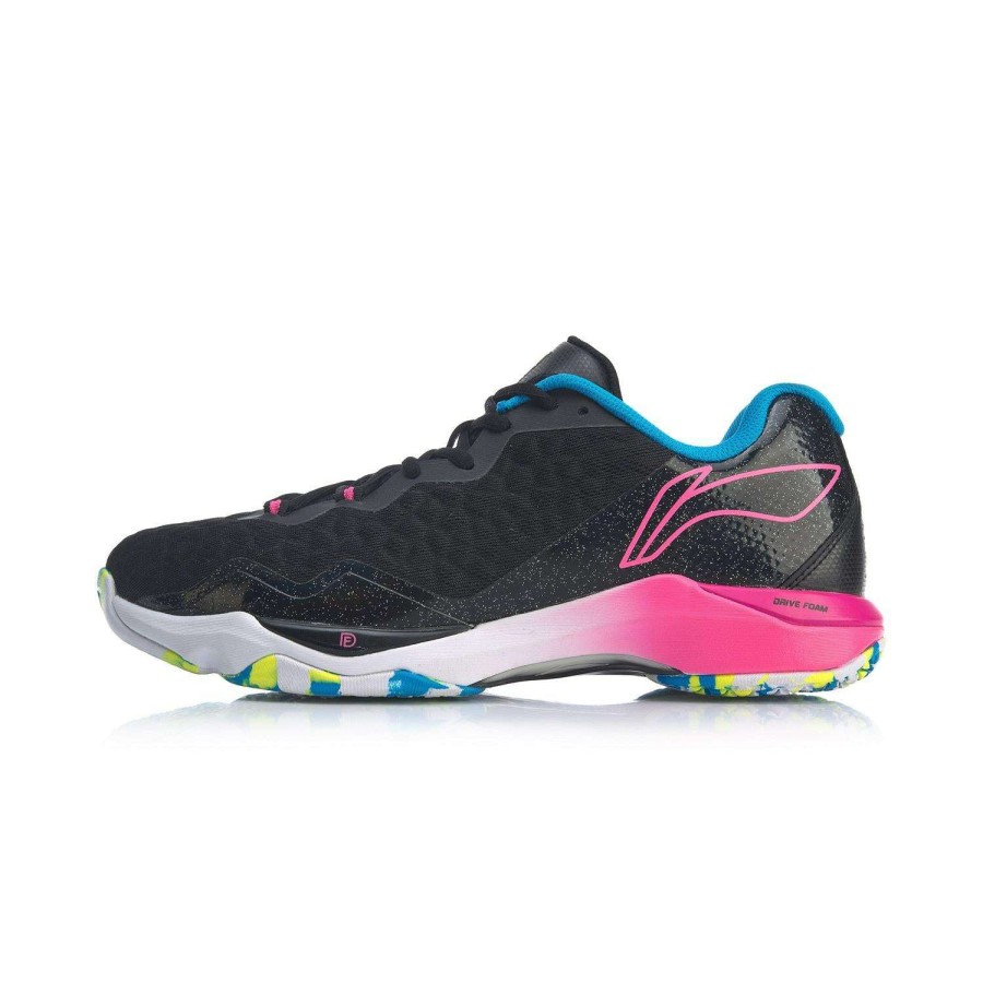 Shoes * | Sales Online Li-Ning Dagger Ii Se Mens Badminton Shoes Black / Pink