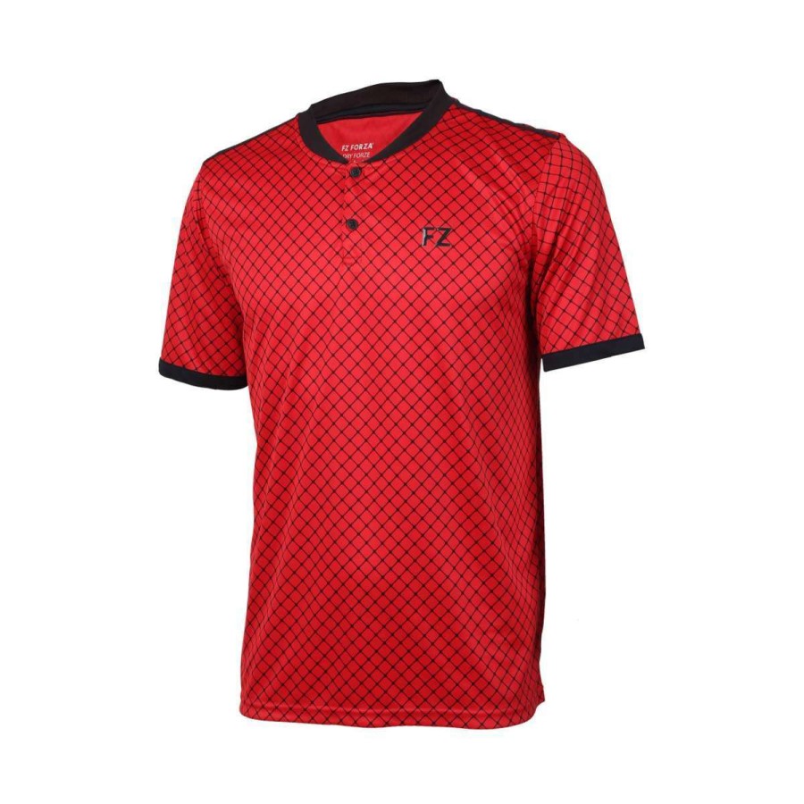 Clothing * | Limit Offer Fz Forza Bronx Chinese Red Badminton T-Shirt