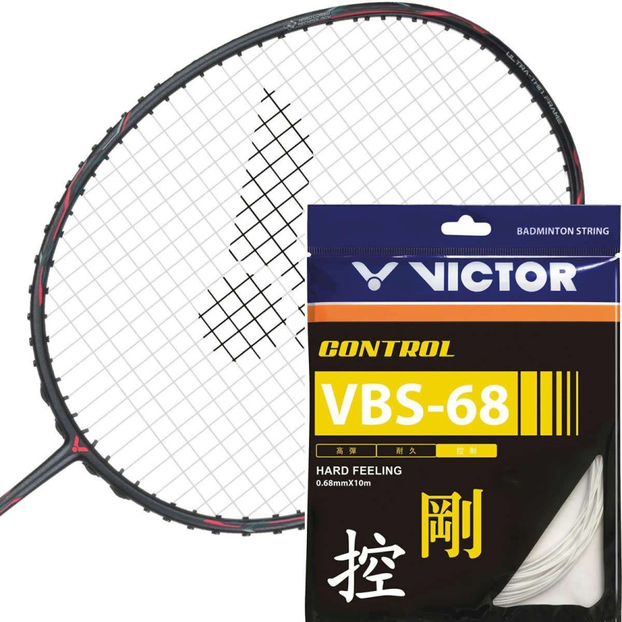 Badminton * | Discount Online Victor Vbs 68 10M Badminton String Set 0.68Mm 10M