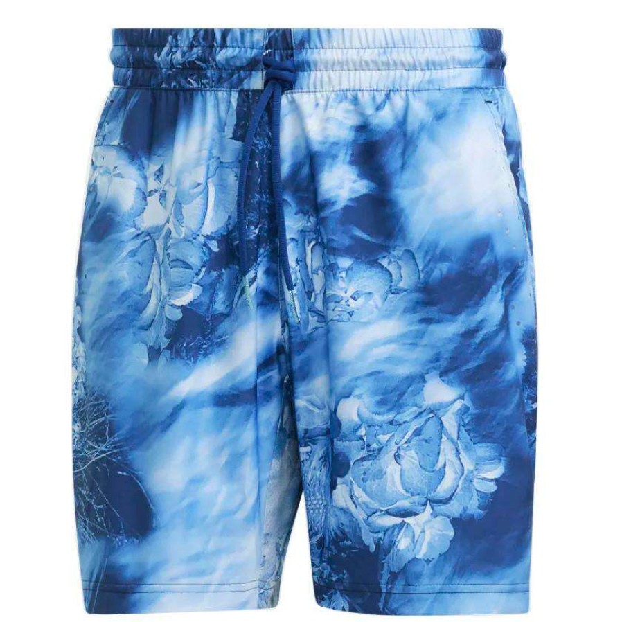 Clothing * | Prefential Price Adidas Melbourne Mens Ergo Graphic Shorts Victory Blue