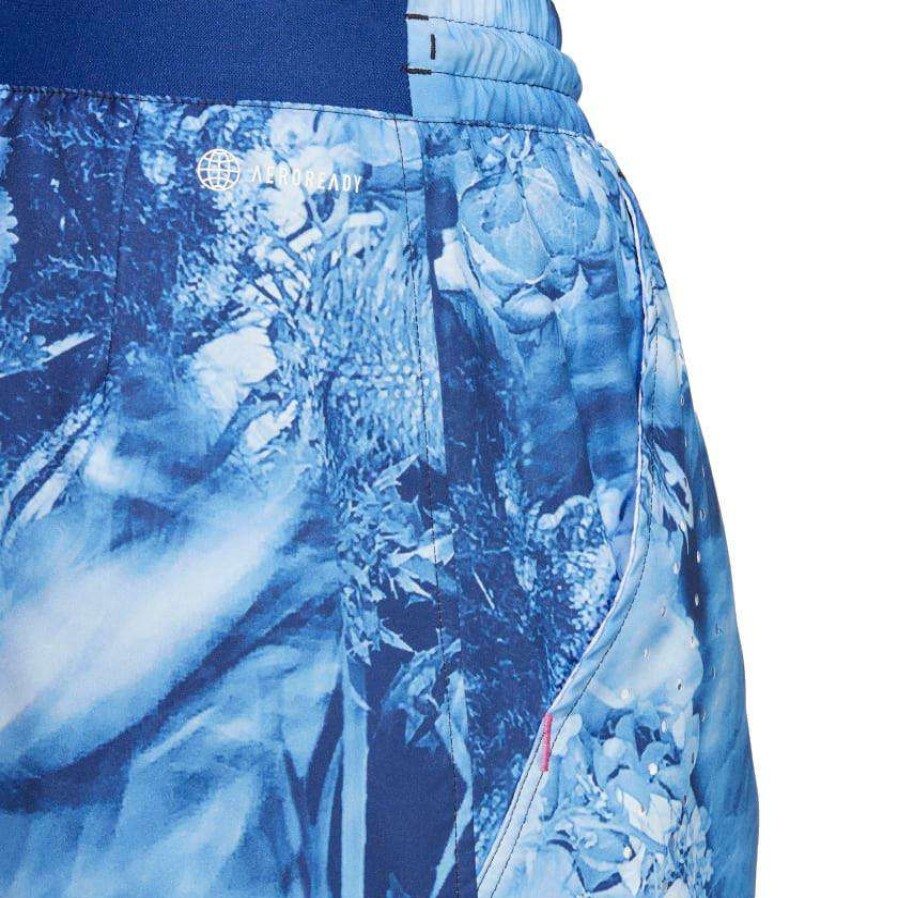 Clothing * | Prefential Price Adidas Melbourne Mens Ergo Graphic Shorts Victory Blue