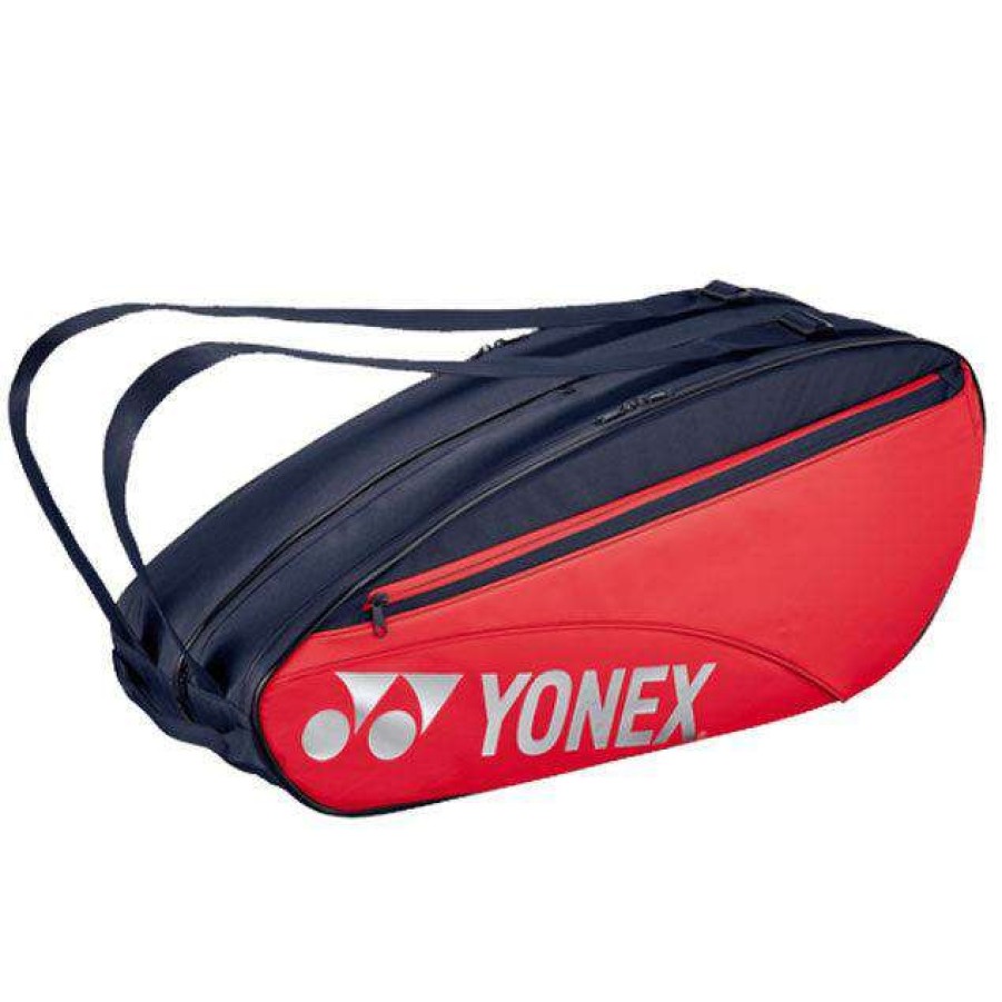 Badminton * | Clearance Yonex 42326Ex 6 Piece Racket Bag Scarlet