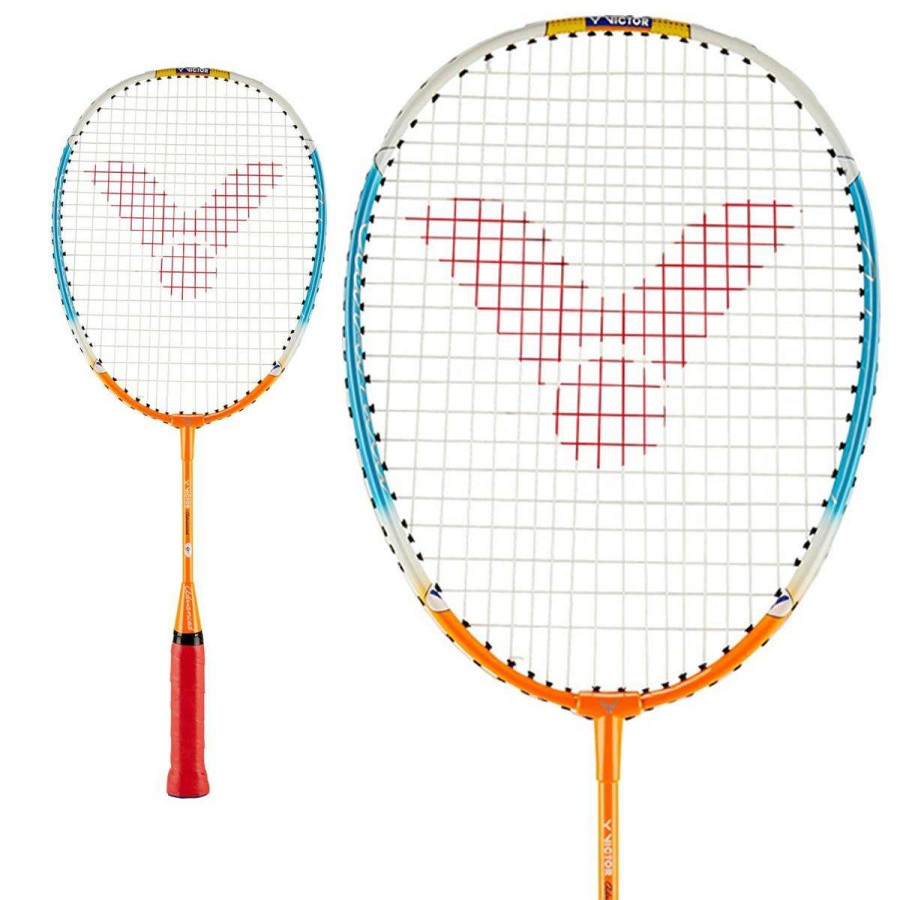 Badminton * | Clearance Victor Advanced Junior Badminton Racket Orange Blue