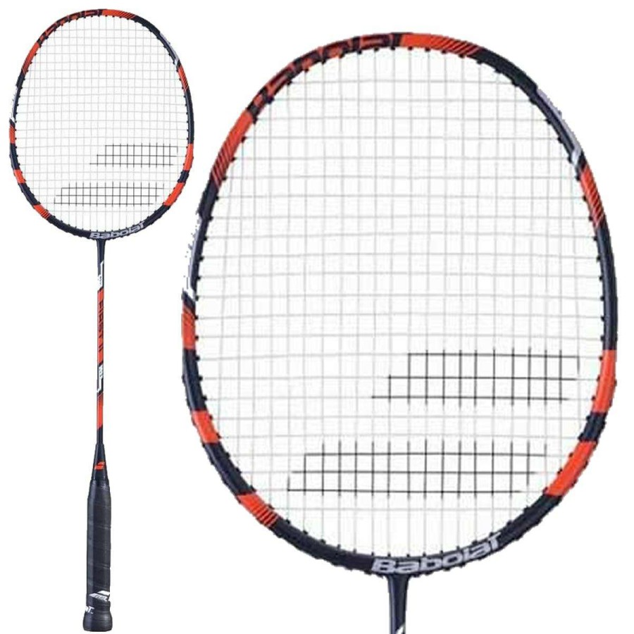 Badminton * | On Sale Babolat First Ii Badminton Racket Red