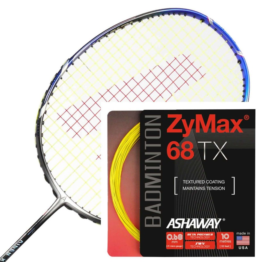 Badminton * | Half Off Ashaway Zymax 68 Tx Badminton String Yellow 0.68Mm 10M Packet