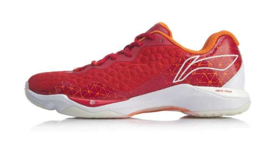 Shoes * | Limit Offer Li-Ning Dagger Ii Se Mens Badminton Shoe Red